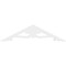 Ekena Millwork Pitch Cornelia Architectural Grade PVC Gable Pediment, 36"W x 9"H x 1"P (6/12) GPP036X009X100CRN - alternate 4